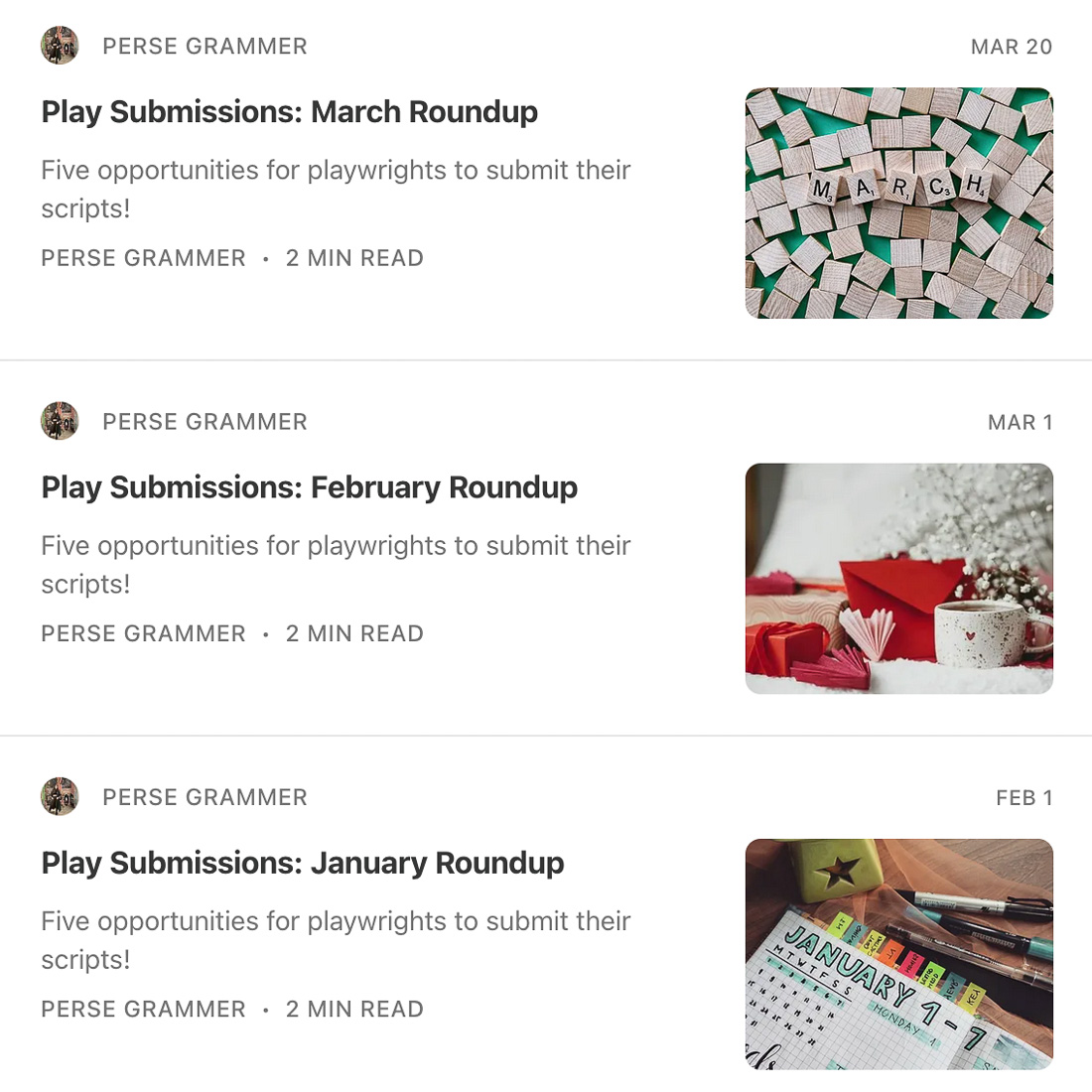 52 Weeks / 52 Plays